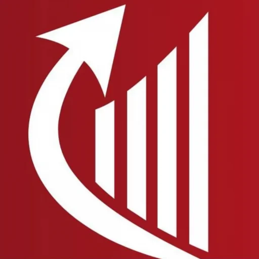 RaiseFX logo with upward arrow and vertical bars
